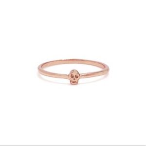 Bing Bang Tiny Skull Ring Rose Gold